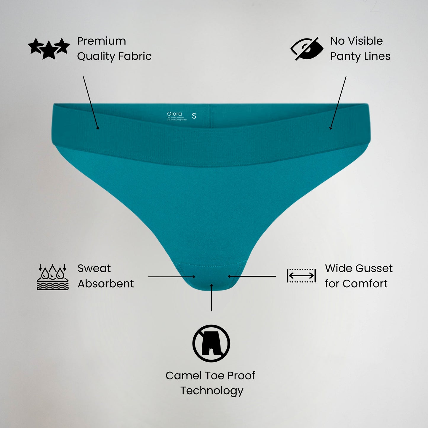 Invisible Camel Toe Thong Low Rise